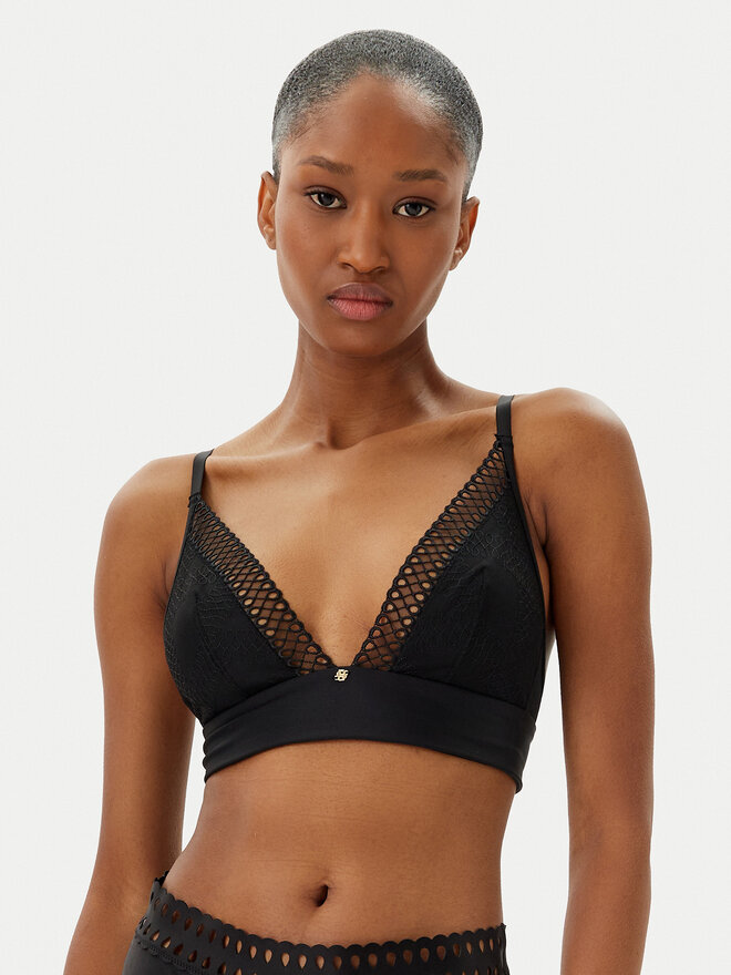 BOSS BOSS Bralette-BH Eyelet 50540428 Schwarz