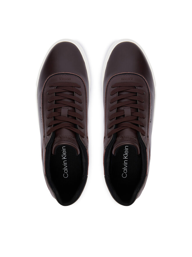 Calvin Klein Sneakers Calvin Klein Basket Cups Oxf Lth-Neo HM0HM02204 Dunkelbraun