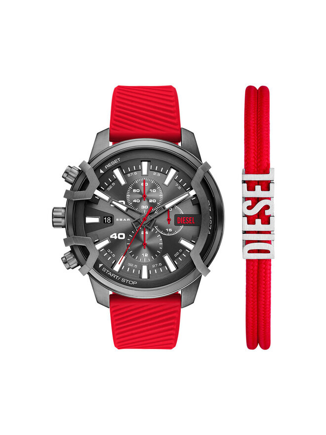 Годинник Diesel DZ4673SET Червоний | evzuttya.com.ua