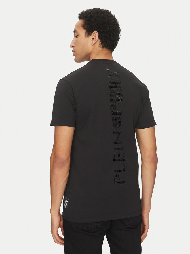 Plein Sport Plein Sport Póló SAEC MTK8008 STE001N Fekete Regular Fit