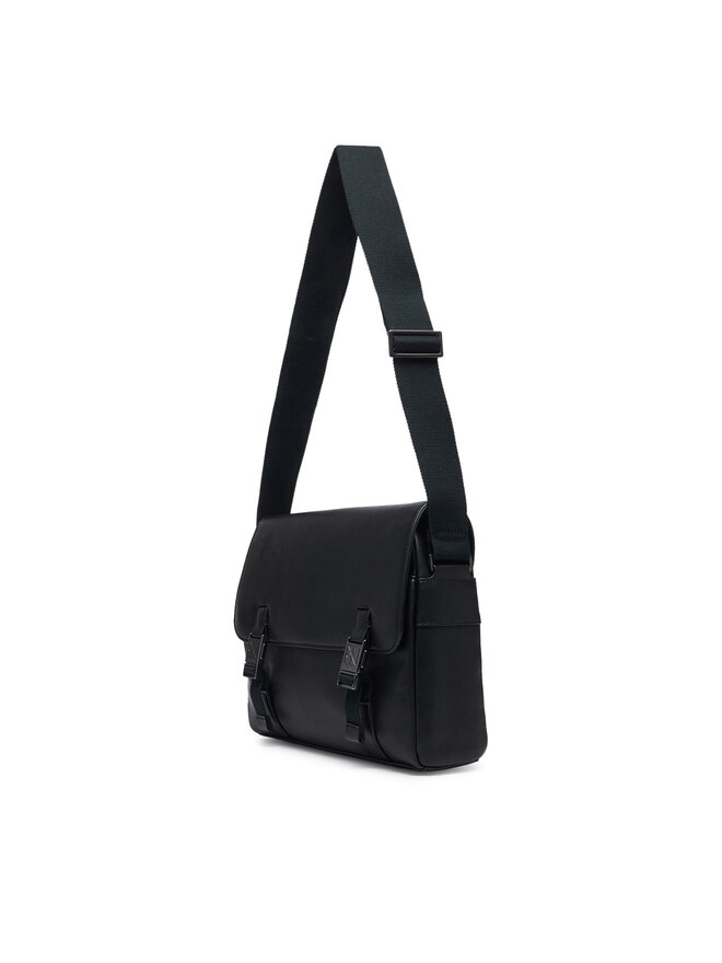 Calvin Klein Umhängetasche Calvin Klein Emblem Hw Flap Messenger LV04D3508G Schwarz
