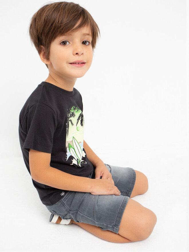 Mayoral Mayoral T-Shirt 3020 Μαύρο Regular Fit