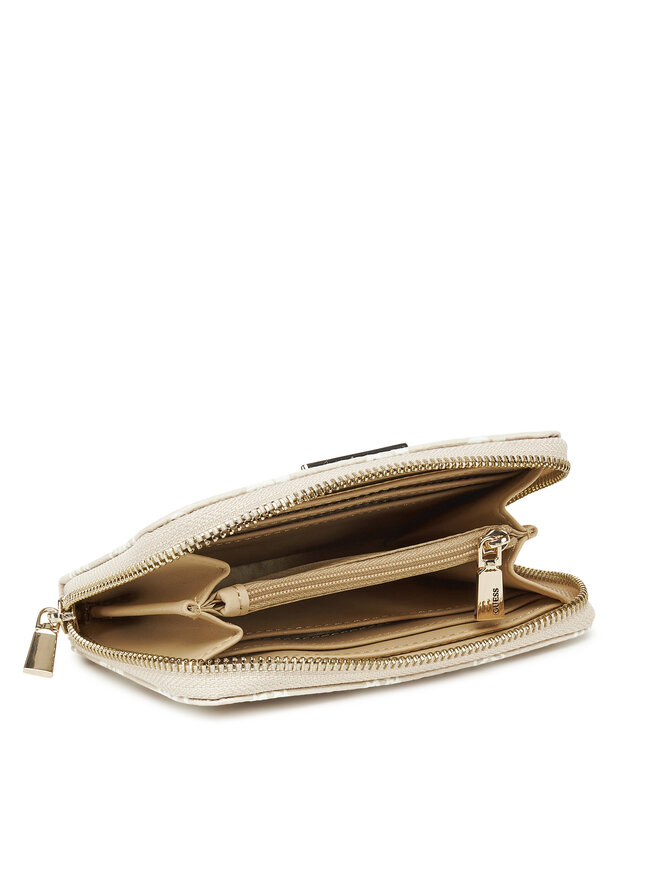 Guess Голям дамски портфейл Guess SWPG85 00140 Екрю