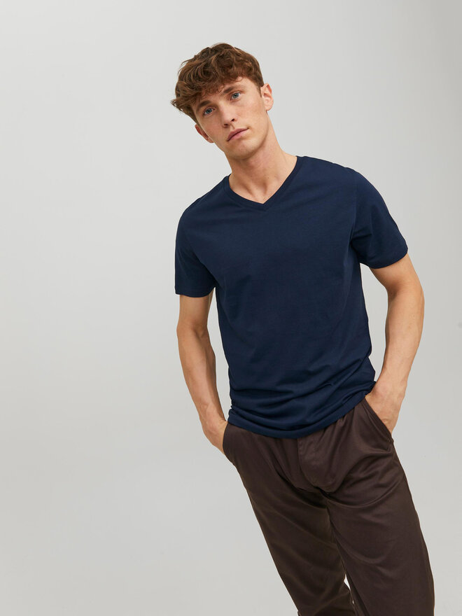 Jack&Jones Jack&Jones Póló Basic 12156102 Sötétkék Standard Fit