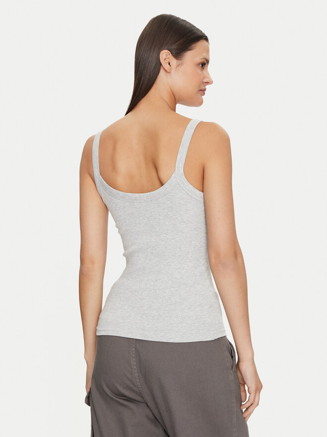 Gina Tricot Gina Tricot Felső Basic 14188 Szürke Slim Fit