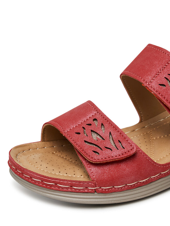 Clara Barson Pantoletten Clara Barson WYL05010-11 Rot