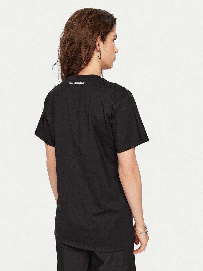 KARL LAGERFELD KARL LAGERFELD T-Shirt A1W17025 Μαύρο Relaxed Fit