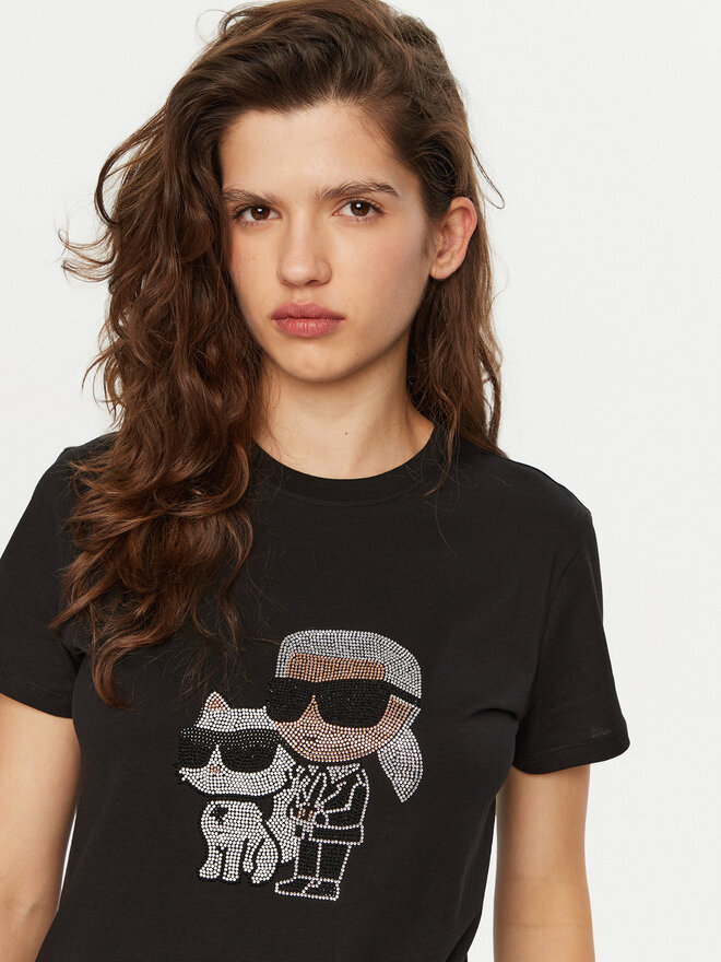 KARL LAGERFELD KARL LAGERFELD Camiseta A1W17131 Negro Regular Fit