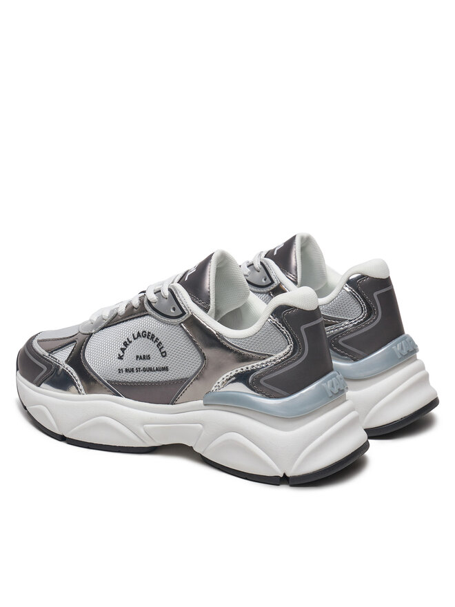 KARL LAGERFELD Sneakersy KARL LAGERFELD Komet KL65638M Srebrny