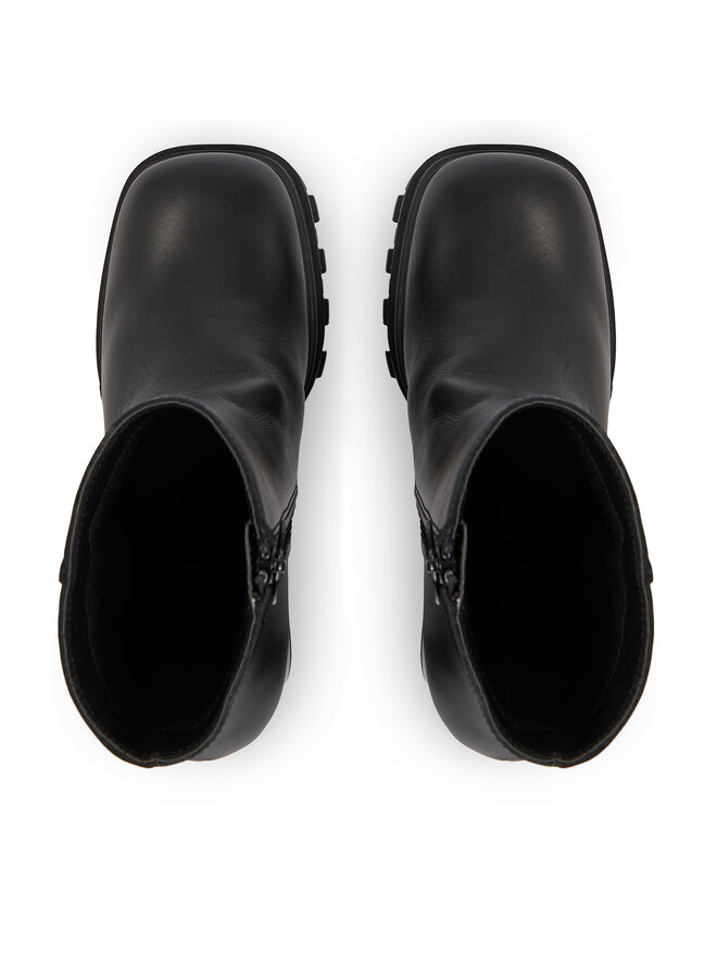 Tommy Jeans Боти Tommy Jeans Tjw High Heel Ankle EN0EN02256 Черен