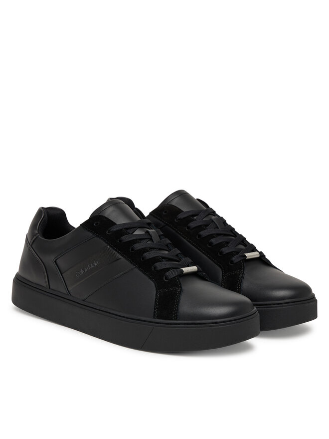 Calvin Klein Sneakers Calvin Klein Classic Cupsole Laceup Tape Lth2 YM0YM01448 Schwarz