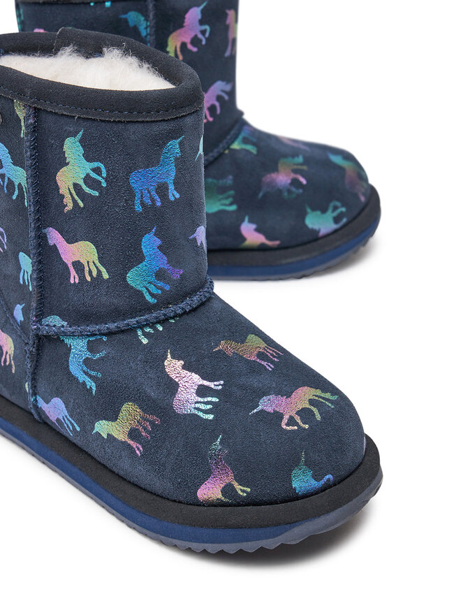 EMU Australia Schneeschuhe EMU Australia Rainbow Unicorn Brumby K12373 Dunkelblau