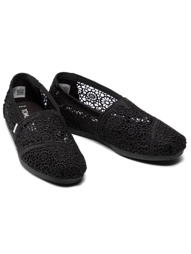 Toms Félcipő Toms Alpargata 10016254 Fekete