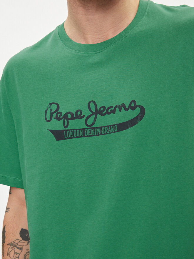 Pepe Jeans Pepe Jeans T-Shirt Claude PM509390 Grün Regular Fit