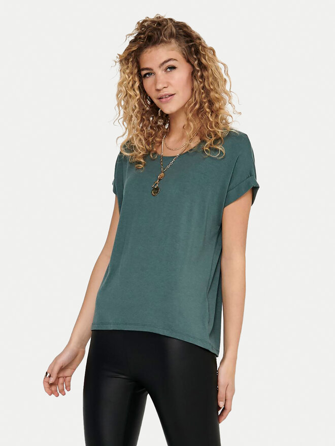 ONLY ONLY Camiseta Moster 15106662 Verde Regular Fit