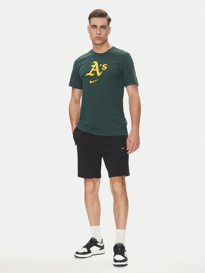Nike Nike Marškinėliai 034J-3EY-FZ-L84 Žalia Regular Fit