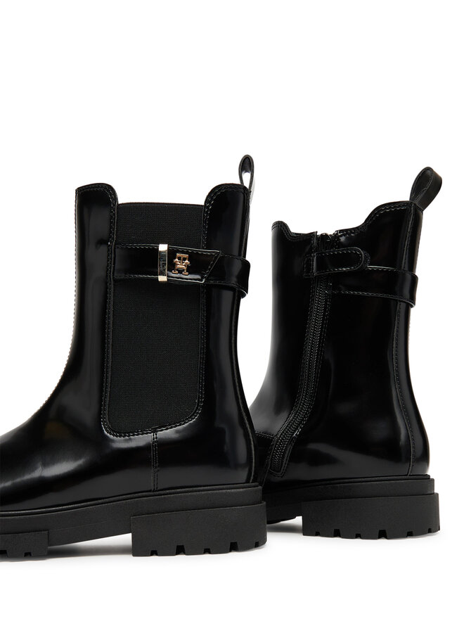 Tommy Hilfiger Stiefeletten Tommy Hilfiger Chelsea Boot T4A5-34029-1453 Schwarz