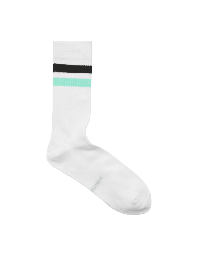 Jack&Jones Zestaw 5 par wysokich skarpet męskich Jack&Jones Tirana 12277074 Biały