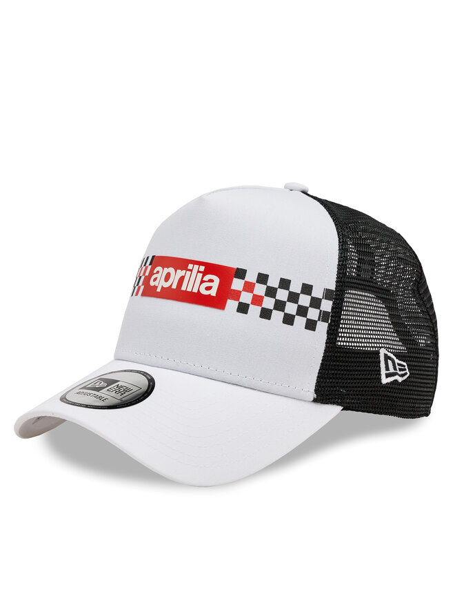 New Era Kšiltovka New Era Checker Print Trucker Aprilia 60435563 Bílá