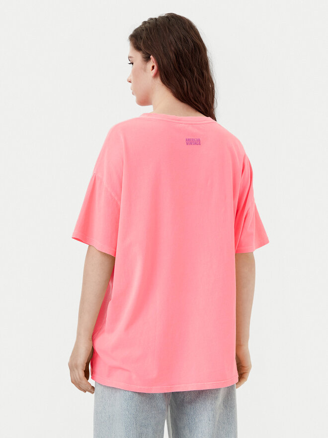 American Vintage American Vintage Camiseta Pymaz PYM02AH24 Rosa Oversize
