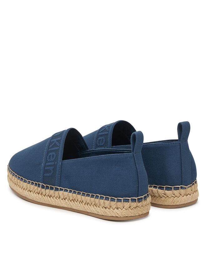 Calvin Klein Espadrilles Calvin Klein Oblique Espadrille Webbing HW0HW02934 Blau