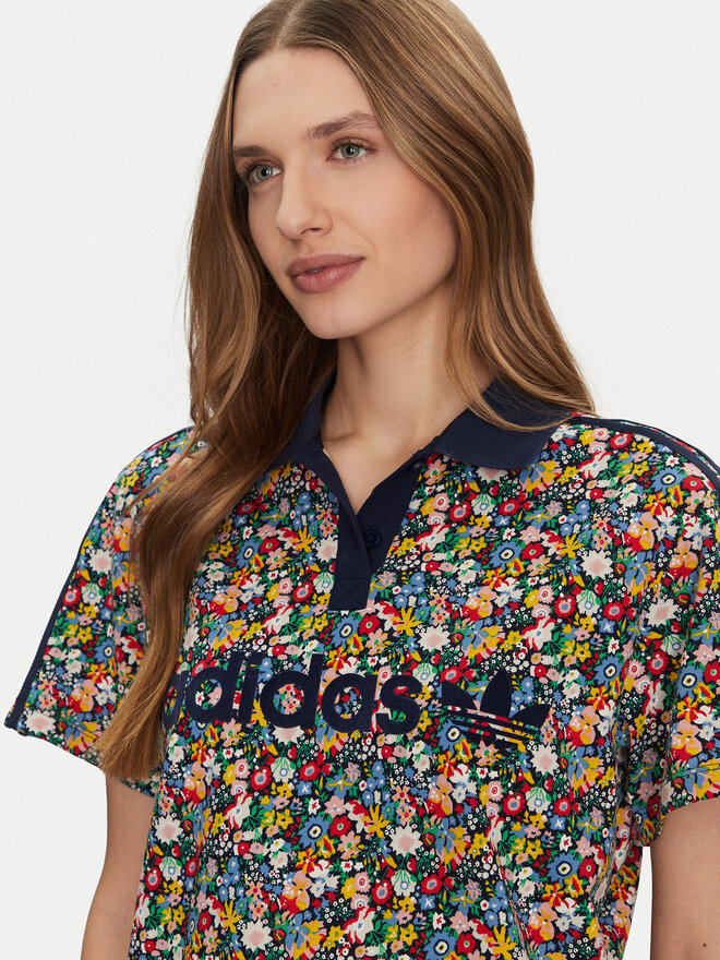 adidas adidas Polo Liberty London Football JC7786 Šarena Loose Fit