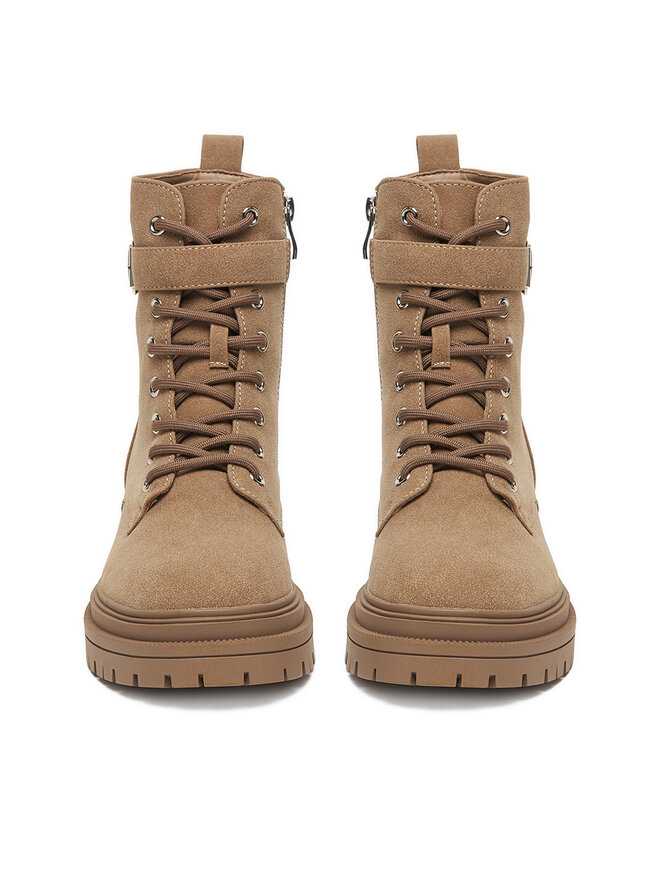 DeeZee Botines planos DeeZee 60120-11 Beis
