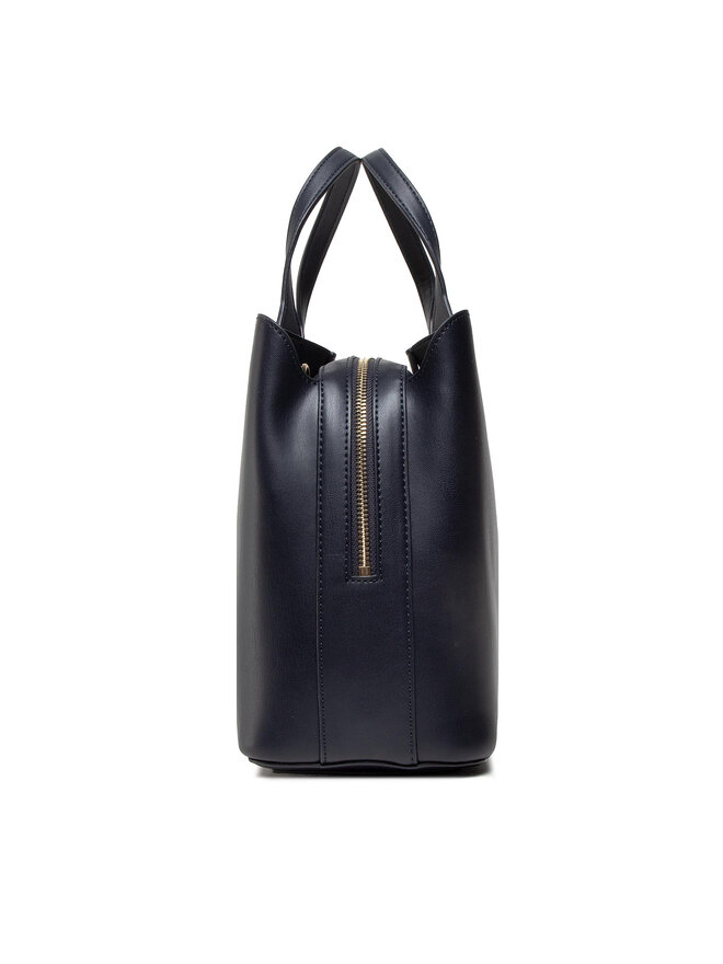 Tommy Hilfiger Handtasche Tommy Hilfiger Iconic Tommy Satchel AW0AW13390 Dunkelblau