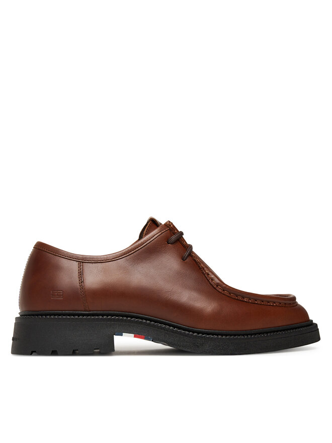 Tommy Hilfiger Nizki čevlji Tommy Hilfiger Comfort Lwt Moc Toe FM0FM05588 Rjava