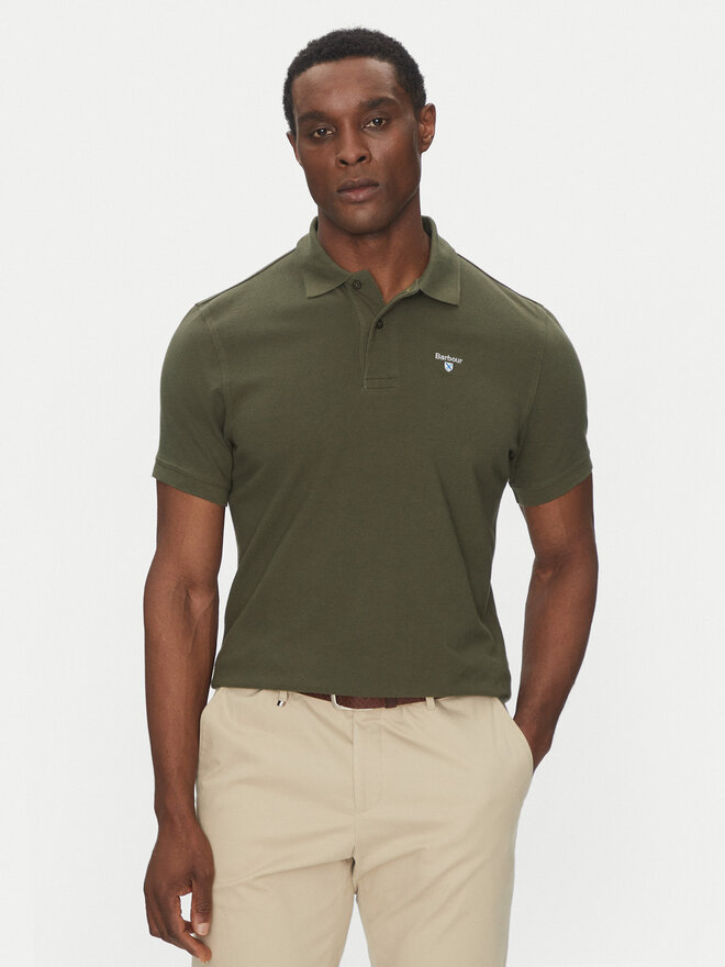 Barbour Barbour Pólóing Original Sports MML0358OL71 Zöld Tailored Fit