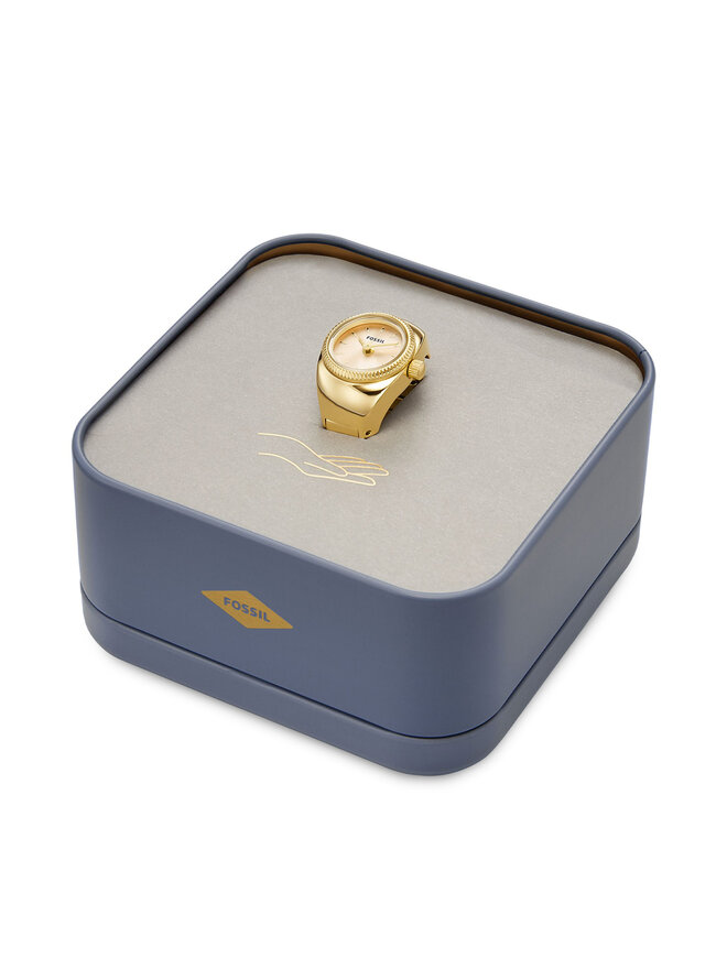 Fossil Ρολόι Fossil Ring Watch ES5246 Χρυσό