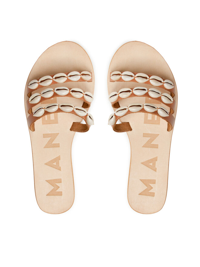 Ciabatte Manebi Leather Sandals S 0.1 Y0 Marrone escarpe