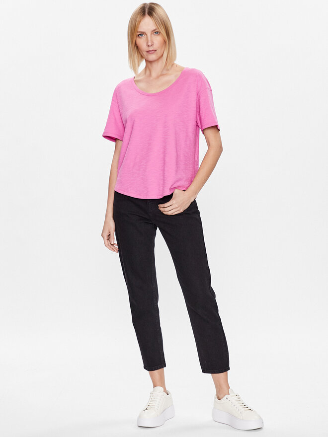 United Colors Of Benetton United Colors Of Benetton Marškinėliai 3BVXD1033 Rožinė Relaxed Fit