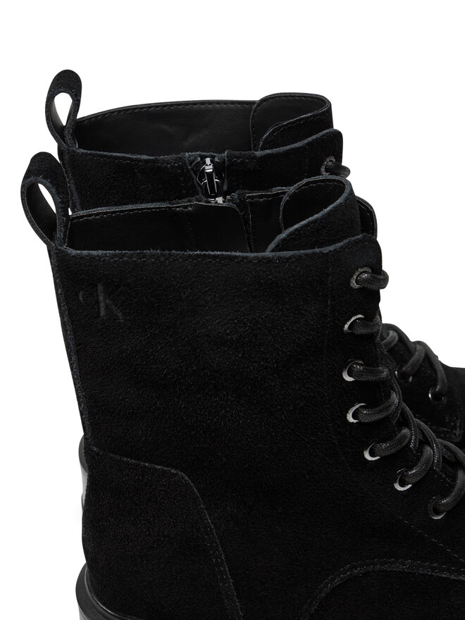 Calvin Klein Jeans Trapery Calvin Klein Jeans Flatform Zip Laceup Mg S YW0YW01554 Czarny