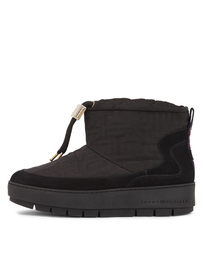 Tommy Hilfiger Botas de nieve Tommy Hilfiger Tommy Monogram Snowboot FW0FW07637 Negro