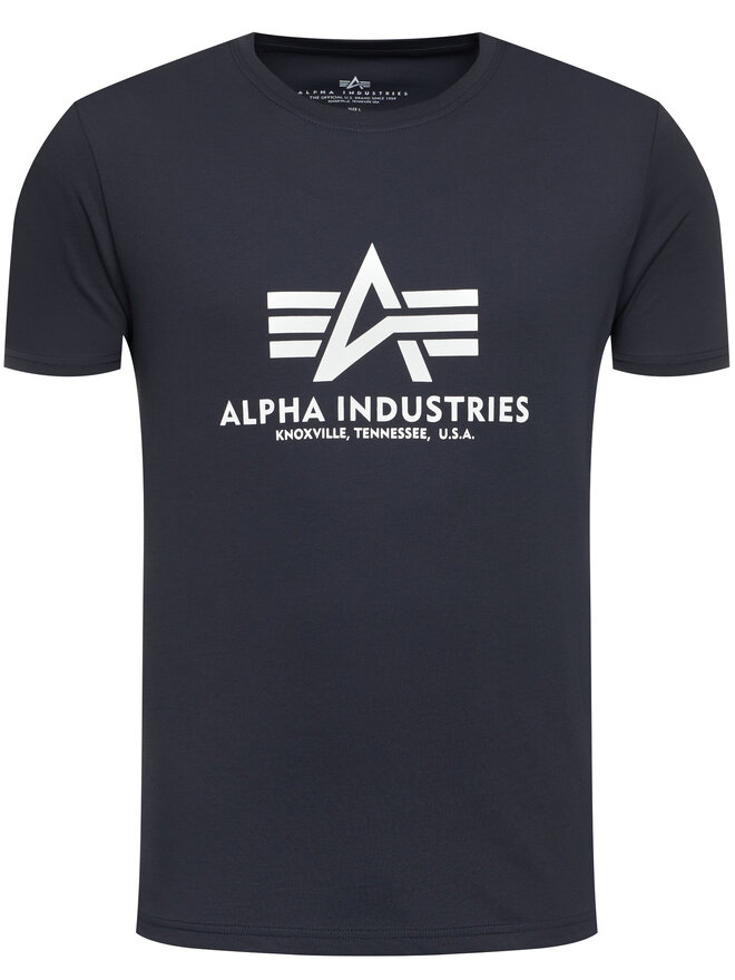 Alpha Industries Alpha Industries T-Shirt Basic 100501 Dunkelblau Regular Fit