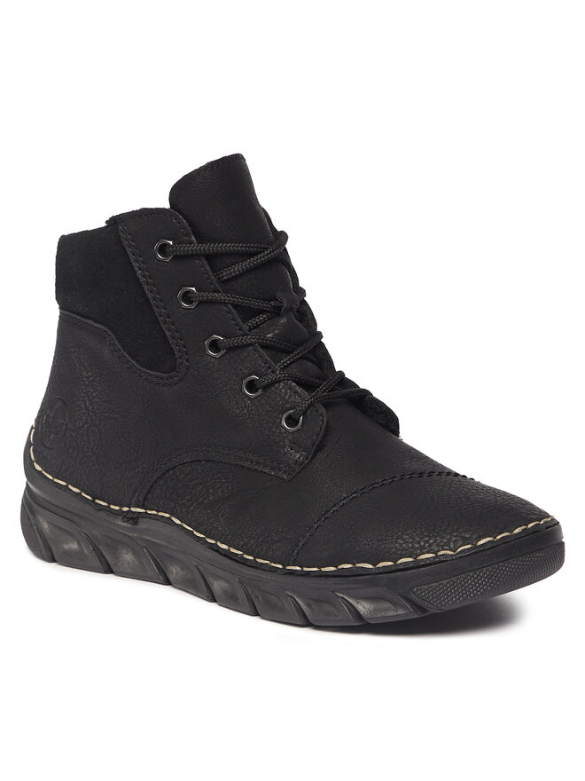 Rieker Schnürschuhe Rieker 55000-00 Schwarz