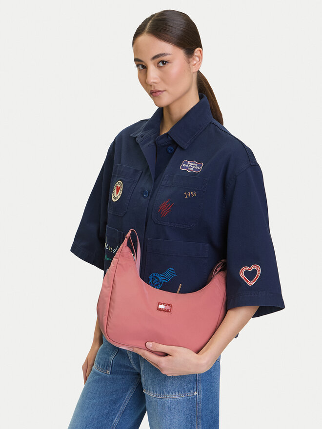 Tommy Jeans Сумка Tommy Jeans Urban X-Body AW0AW17547 Рожевий