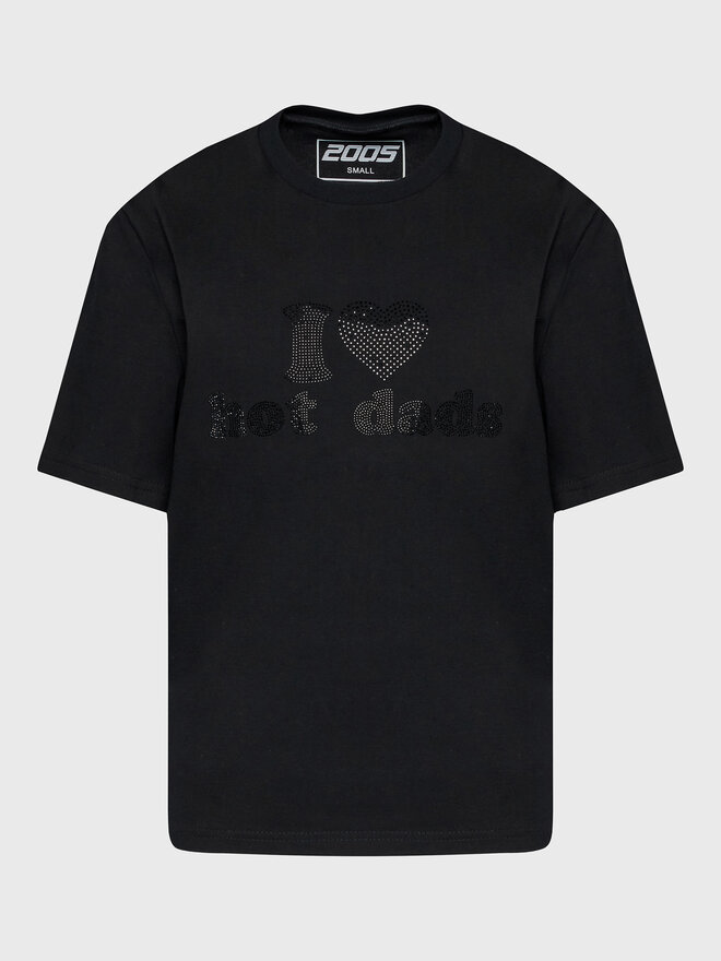 2005 2005 T-Shirt Unisex Hot Dads Μαύρο Regular Fit