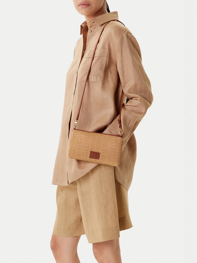 PINKO Handtasche PINKO Flat Horizontal Mini PE 25 PCPL 104277 A2CE Beige
