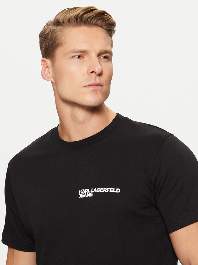 Karl Lagerfeld Jeans Karl Lagerfeld Jeans T-Shirt A1M17003 Μαύρο Slim Fit
