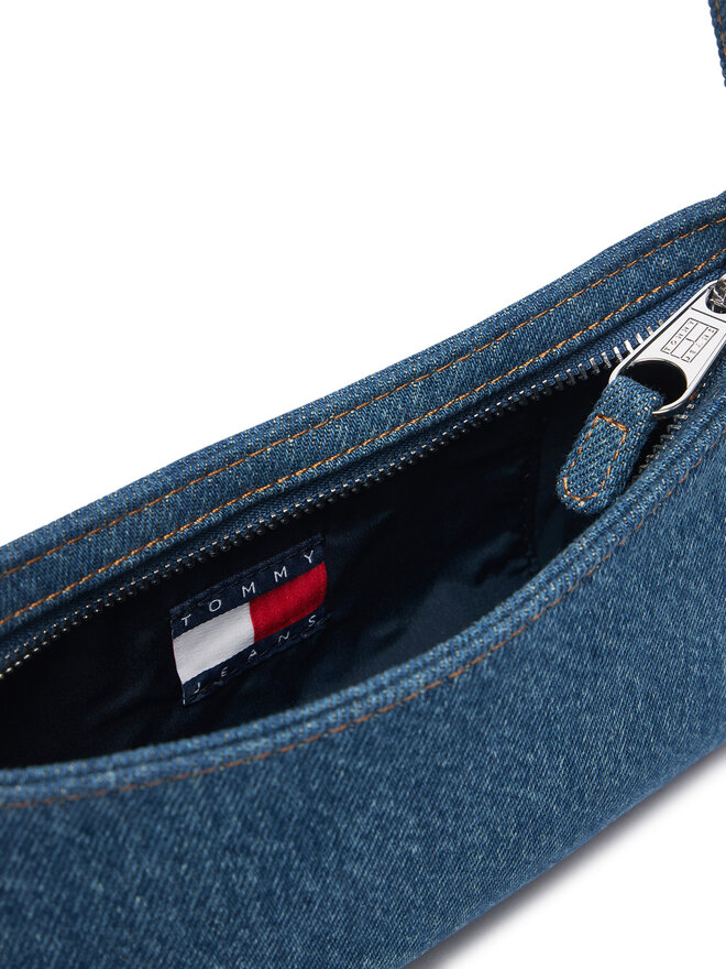 Tommy Jeans Handtasche Tommy Jeans Tjw Cool Denim Shoulder Bag AW0AW19157 Blau