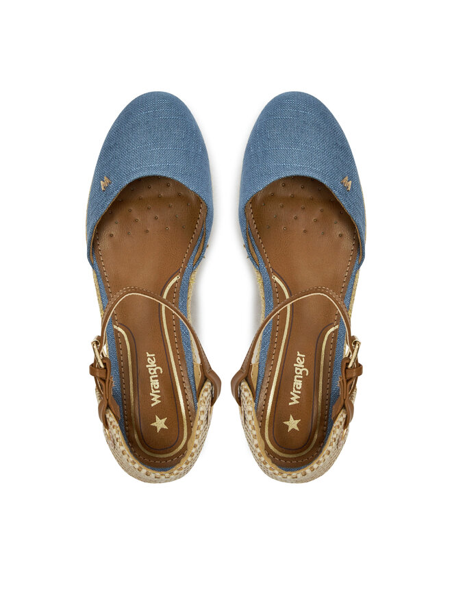 Wrangler Espadryle Wrangler Bela Women Semi Wedge 20241055 Niebieski