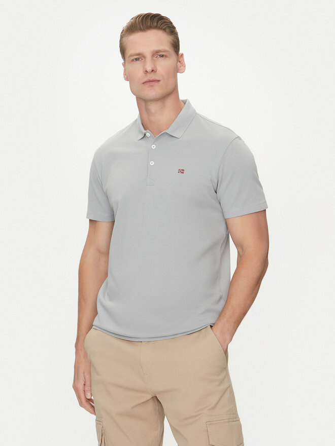 Napapijri Napapijri Поло Ealis NP0A4H8B Сірий Regular Fit