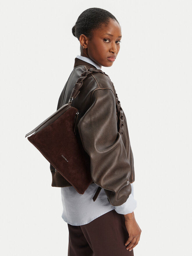 Coccinelle Handtasche Coccinelle P6P Boheme Suede Bimaterial E1 P6P 13 03 01 Braun