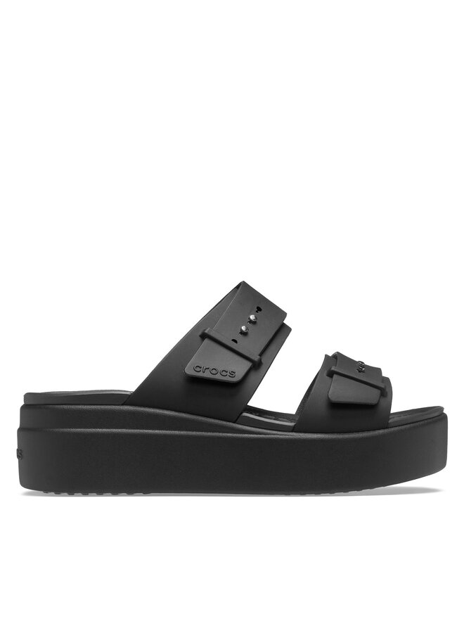 Crocs Klapki Crocs Brooklyn Sandal Lowwdg 207431 Czarny