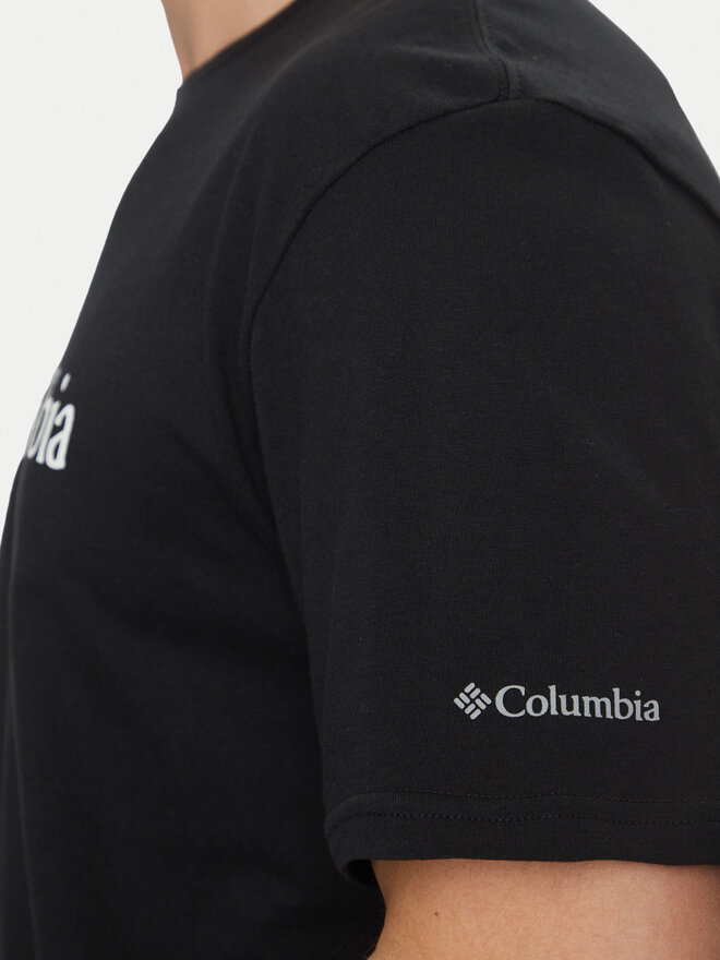 Columbia Columbia Marškinėliai CSC Basic Logo EM2180 Juoda Regular Fit