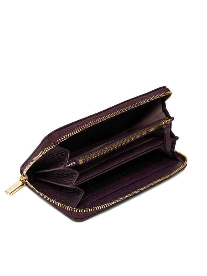 Coccinelle Cartera grande para mujer Coccinelle MW5 Metallic Soft E2 MW5 11 04 01 Violeta