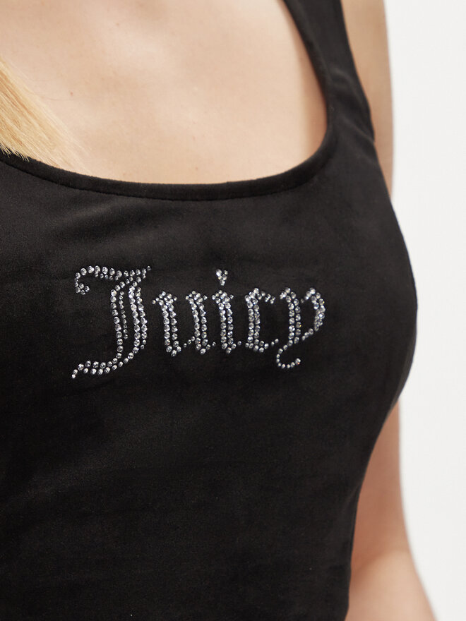 Juicy Couture Juicy Couture Marškinėliai Camina JCWCT23305 Juoda Slim Fit