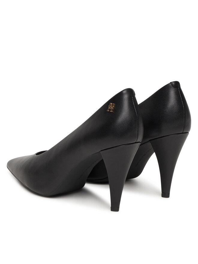 Tommy Hilfiger Pumps Tommy Hilfiger Th Smooth Leather Pump FW0FW08960 Schwarz